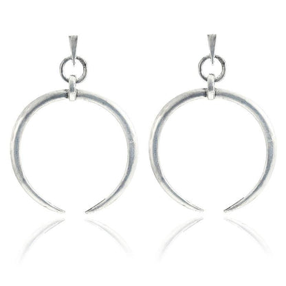 Boho Horn Crescent Drop Earring Earrings - The Burner Shop