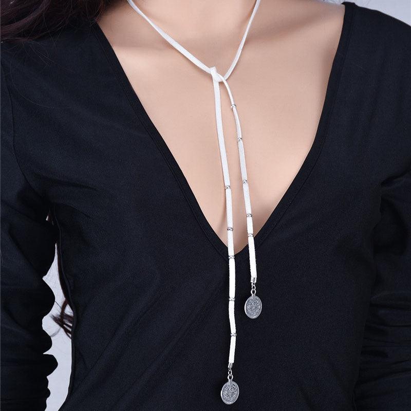 Boho Leather Wrap Choker Necklaces - The Burner Shop