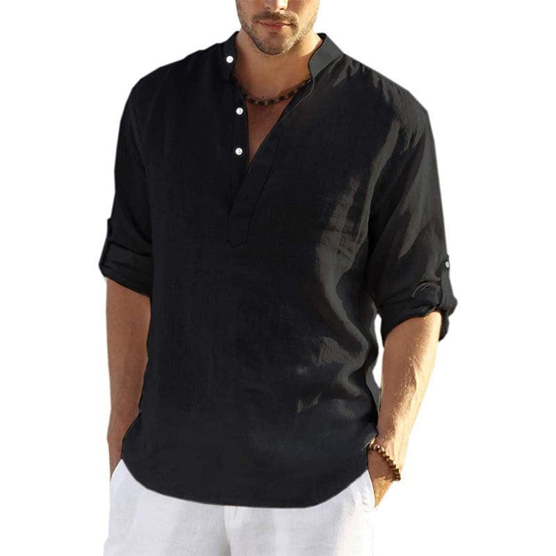 Boho Loose Cotton Shirt Shirts - The Burner Shop