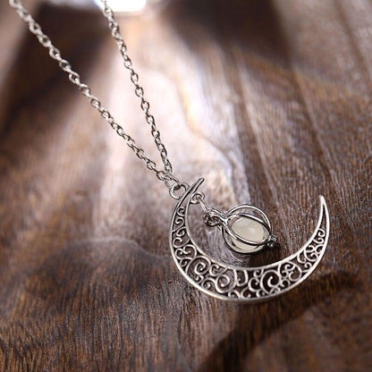 Boho Luminous Moon Necklace Necklaces - The Burner Shop