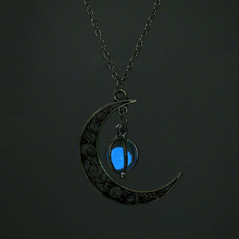 Boho Luminous Moon Necklace Necklaces - The Burner Shop