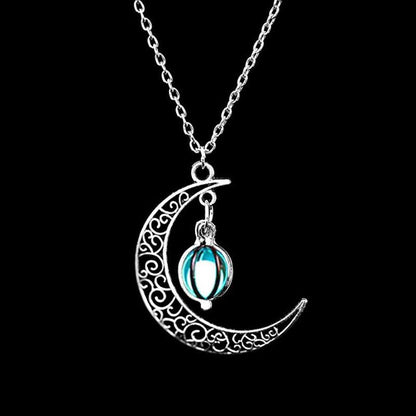 Boho Luminous Moon Necklace Necklaces - The Burner Shop