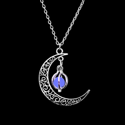 Boho Luminous Moon Necklace Necklaces - The Burner Shop