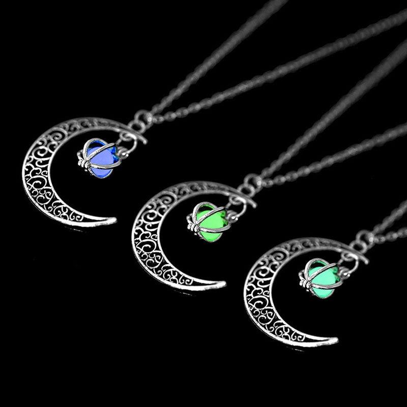 Boho Luminous Moon Necklace Necklaces - The Burner Shop
