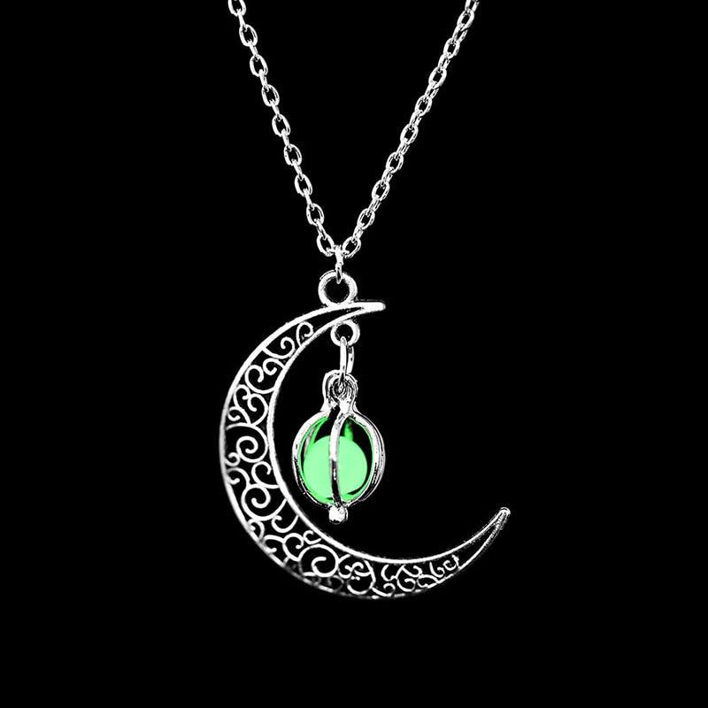 Boho Luminous Moon Necklace Necklaces - The Burner Shop