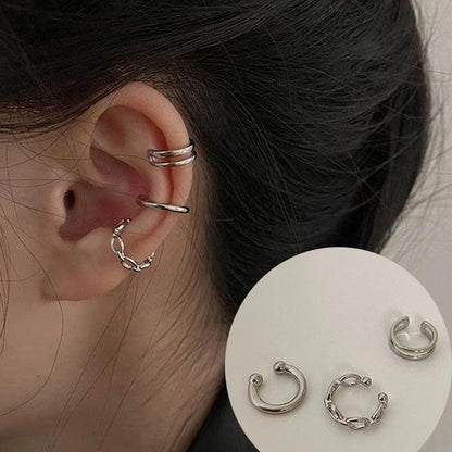 Boho Multilayer Long Tassel Ear Cuff Earrings - The Burner Shop