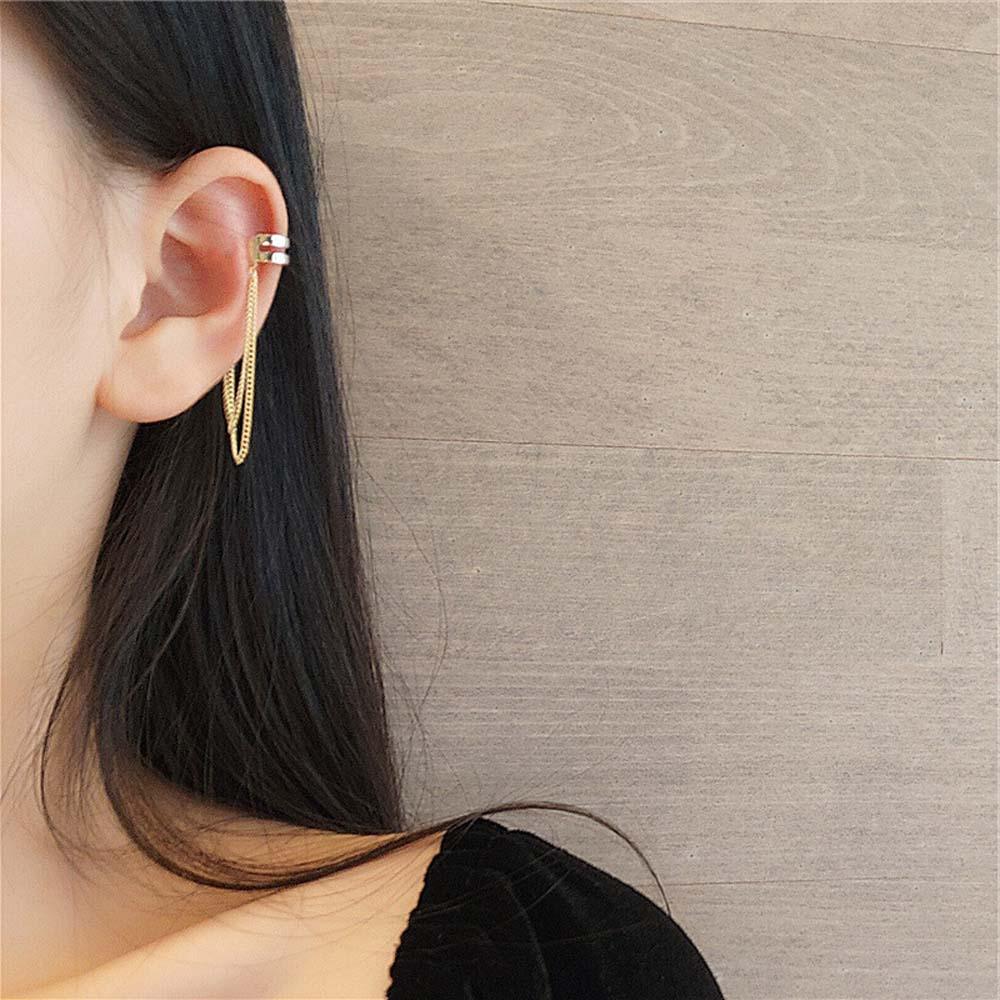 Boho Multilayer Long Tassel Ear Cuff Earrings - The Burner Shop