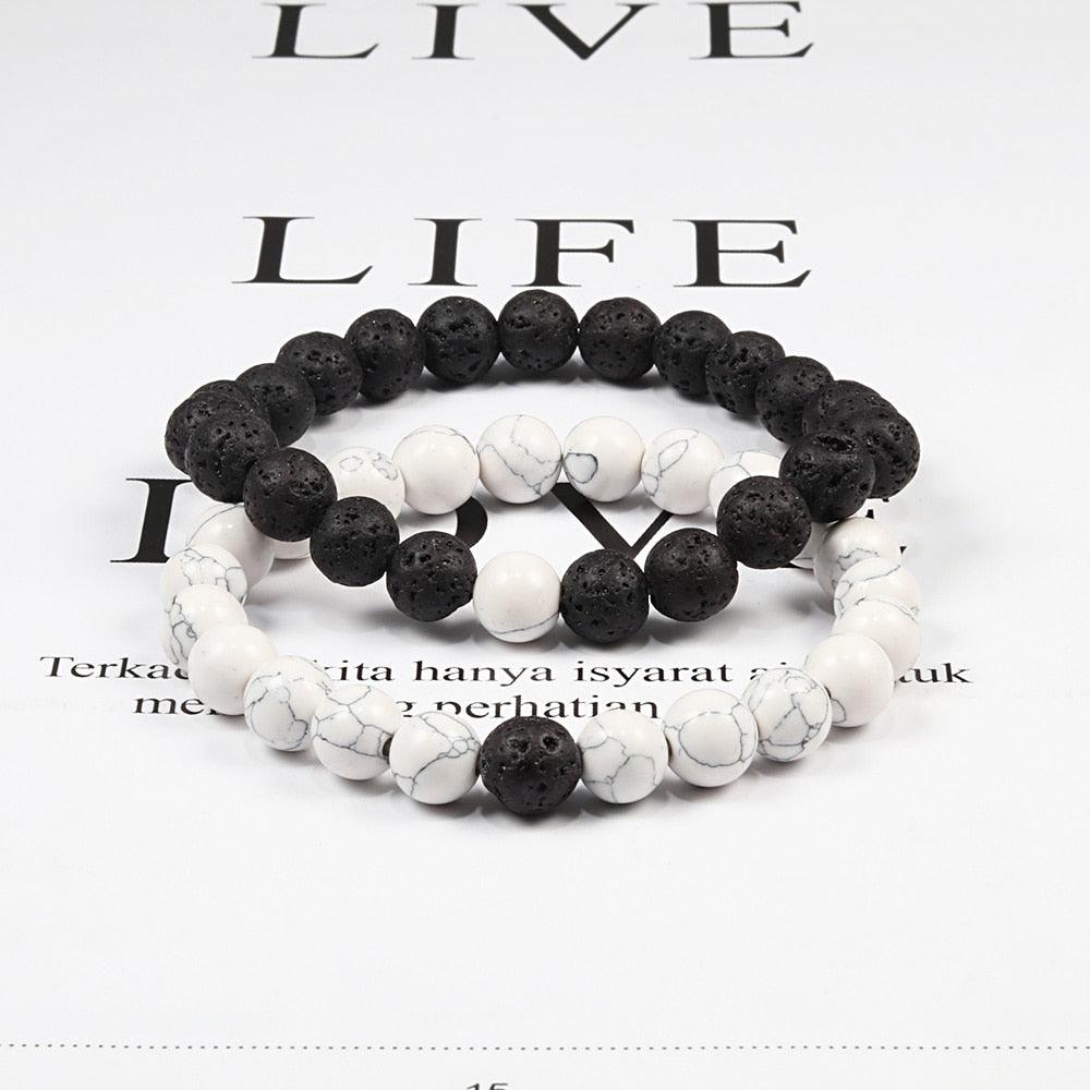 Boho Natural Lava Stone Beaded Bracelets Bracelets - The Burner Shop