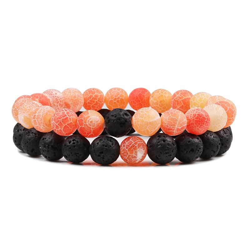 Boho Natural Lava Stone Beaded Bracelets Bracelets - The Burner Shop
