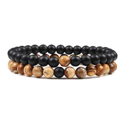 Boho Natural Lava Stone Beaded Bracelets Bracelets - The Burner Shop