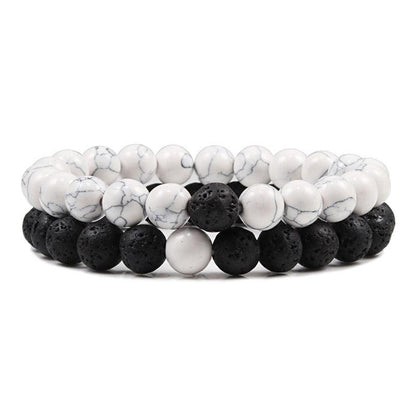 Boho Natural Lava Stone Beaded Bracelets Bracelets - The Burner Shop