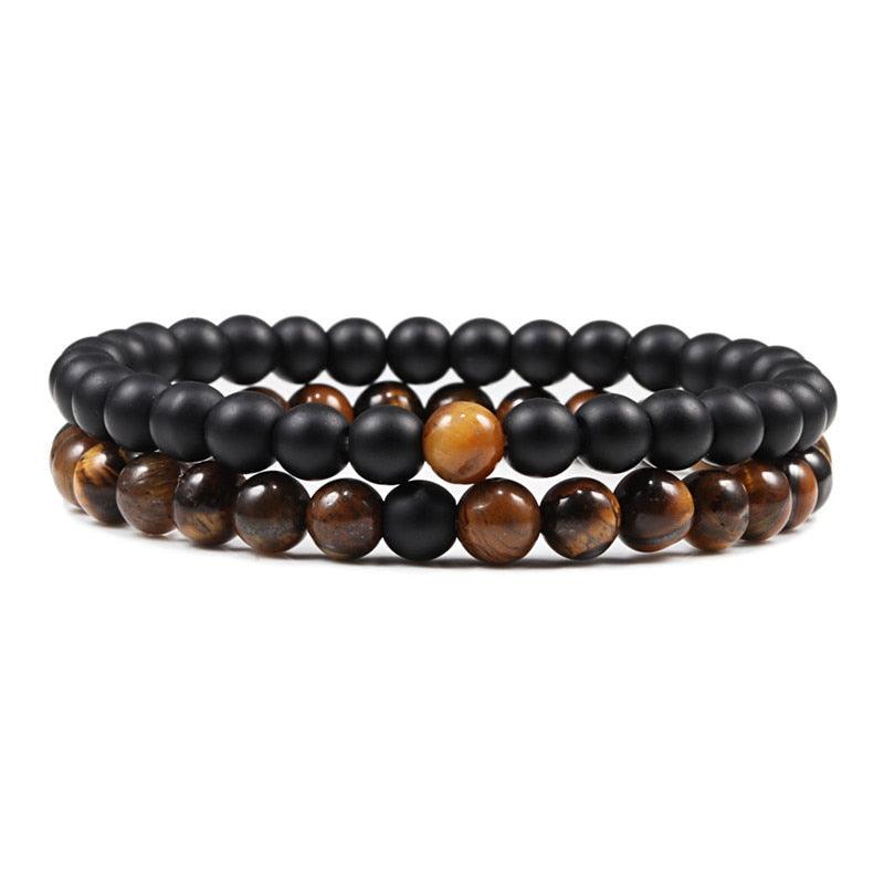 Boho Natural Lava Stone Beaded Bracelets Bracelets - The Burner Shop