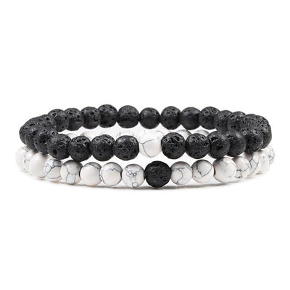Boho Natural Lava Stone Beaded Bracelets Bracelets - The Burner Shop