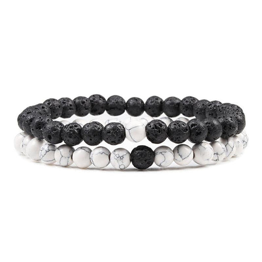 Boho Natural Lava Stone Beaded Bracelets Bracelets - The Burner Shop