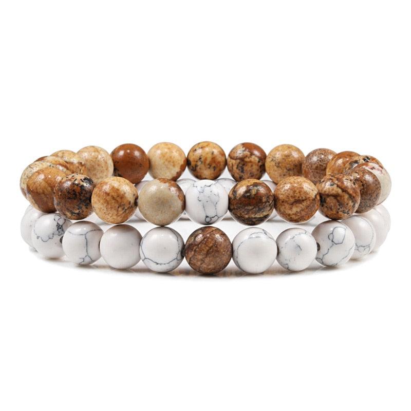 Boho Natural Lava Stone Beaded Bracelets Bracelets - The Burner Shop