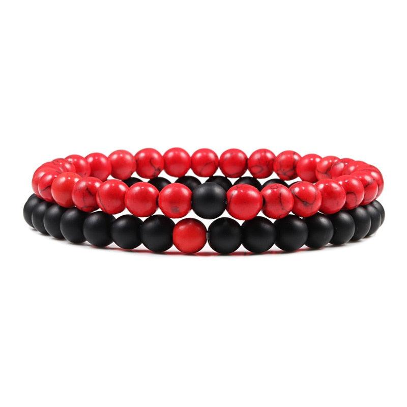 Boho Natural Lava Stone Beaded Bracelets Bracelets - The Burner Shop