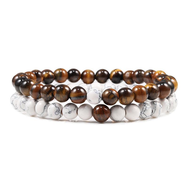 Boho Natural Lava Stone Beaded Bracelets Bracelets - The Burner Shop