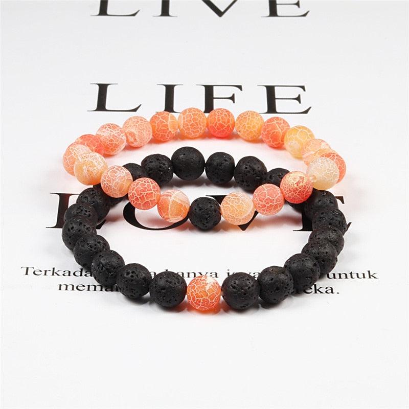 Boho Natural Lava Stone Beaded Bracelets Bracelets - The Burner Shop