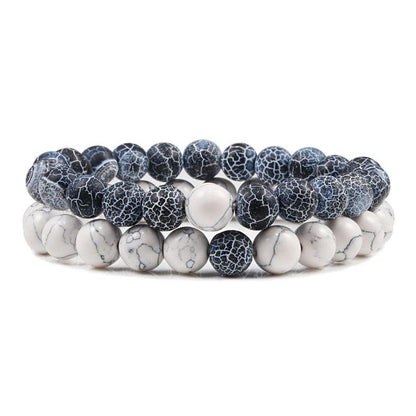 Boho Natural Lava Stone Beaded Bracelets Bracelets - The Burner Shop