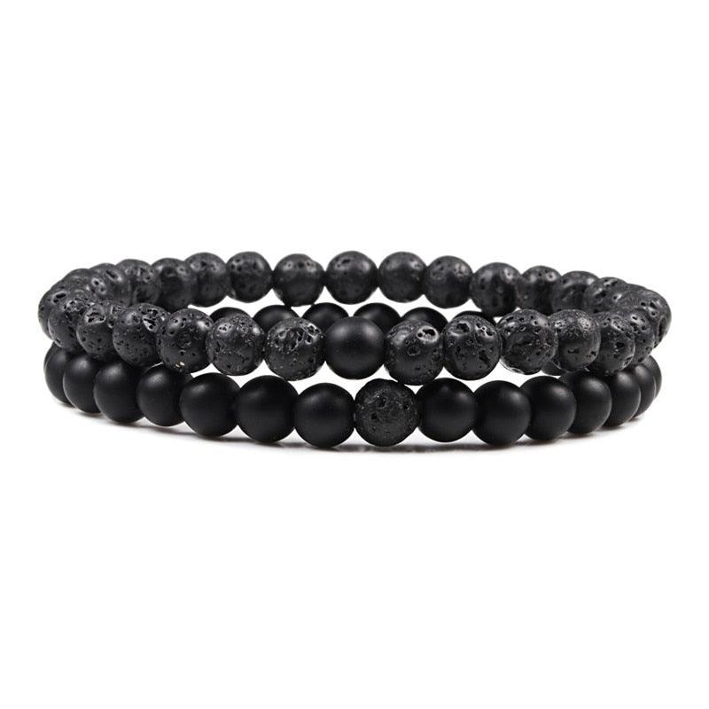 Boho Natural Lava Stone Beaded Bracelets Bracelets - The Burner Shop