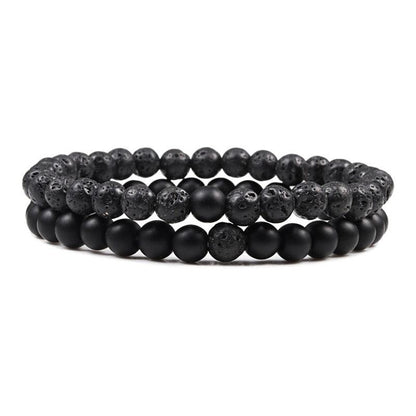 Boho Natural Lava Stone Beaded Bracelets Bracelets - The Burner Shop