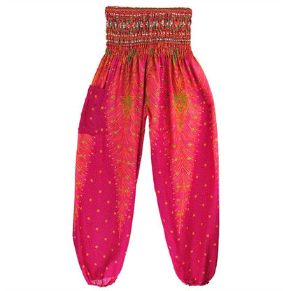 Boho Printed Harem Pants pants - The Burner Shop
