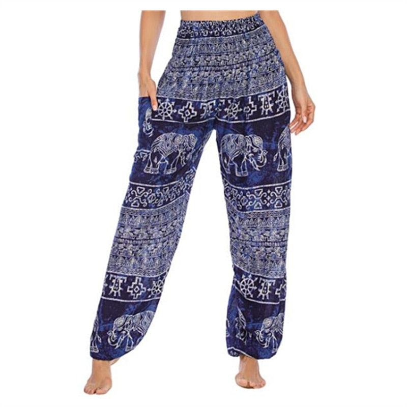 Boho Printed Harem Pants pants - The Burner Shop