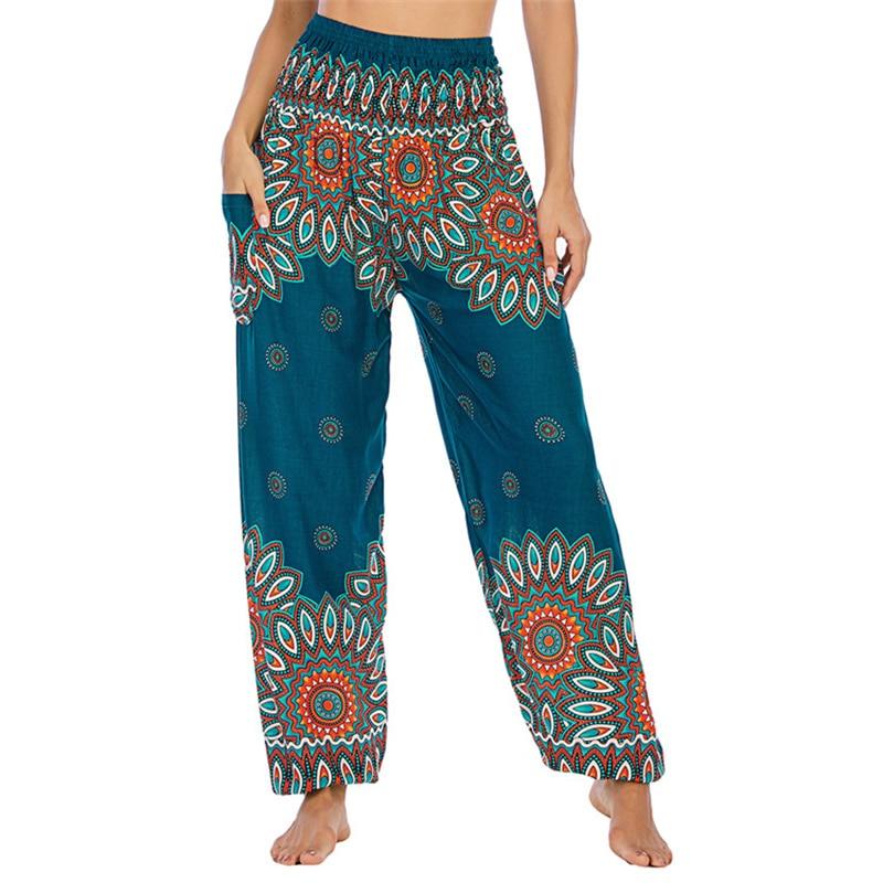 Boho Printed Harem Pants pants - The Burner Shop