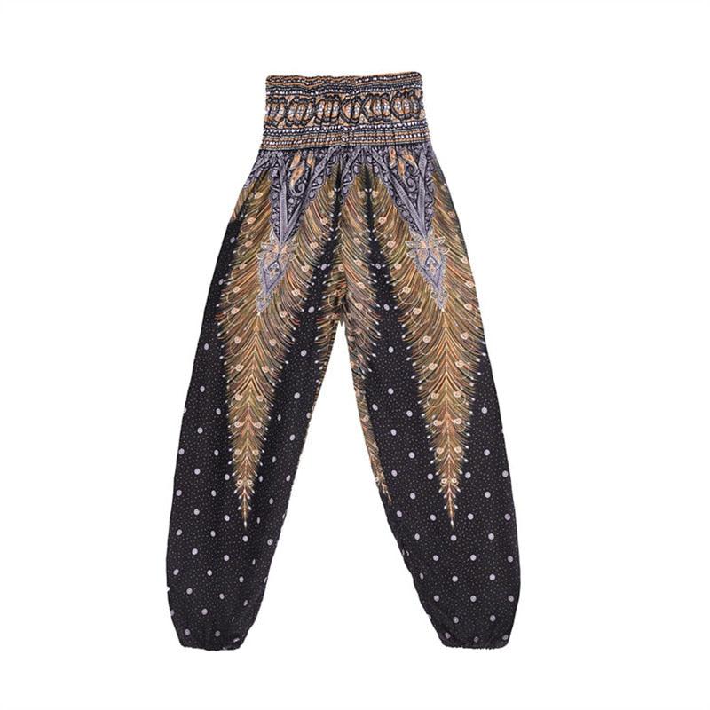 Boho Printed Harem Pants pants - The Burner Shop