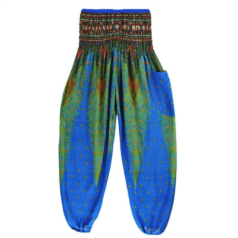 Boho Printed Harem Pants pants - The Burner Shop