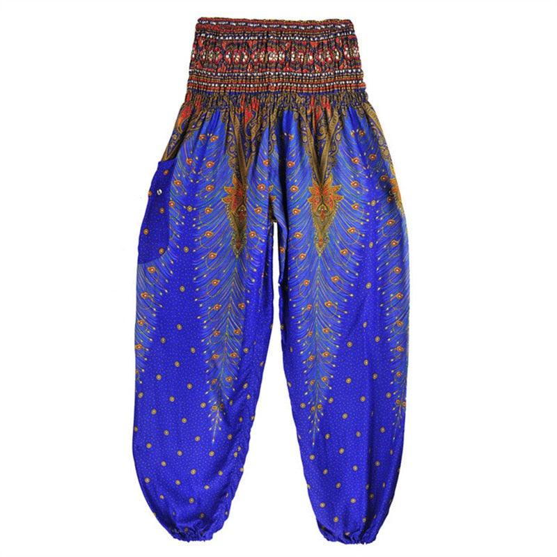 Boho Printed Harem Pants pants - The Burner Shop