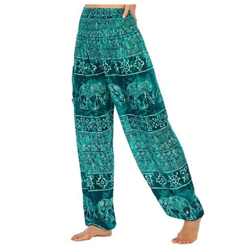 Boho Printed Harem Pants pants - The Burner Shop
