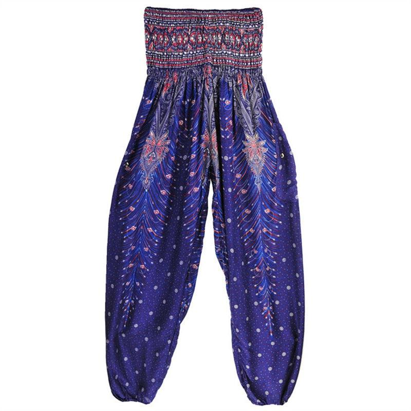 Boho Printed Harem Pants pants - The Burner Shop