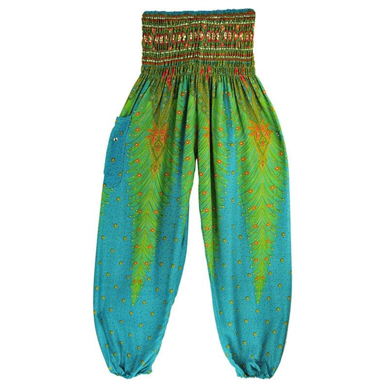 Boho Printed Harem Pants pants - The Burner Shop