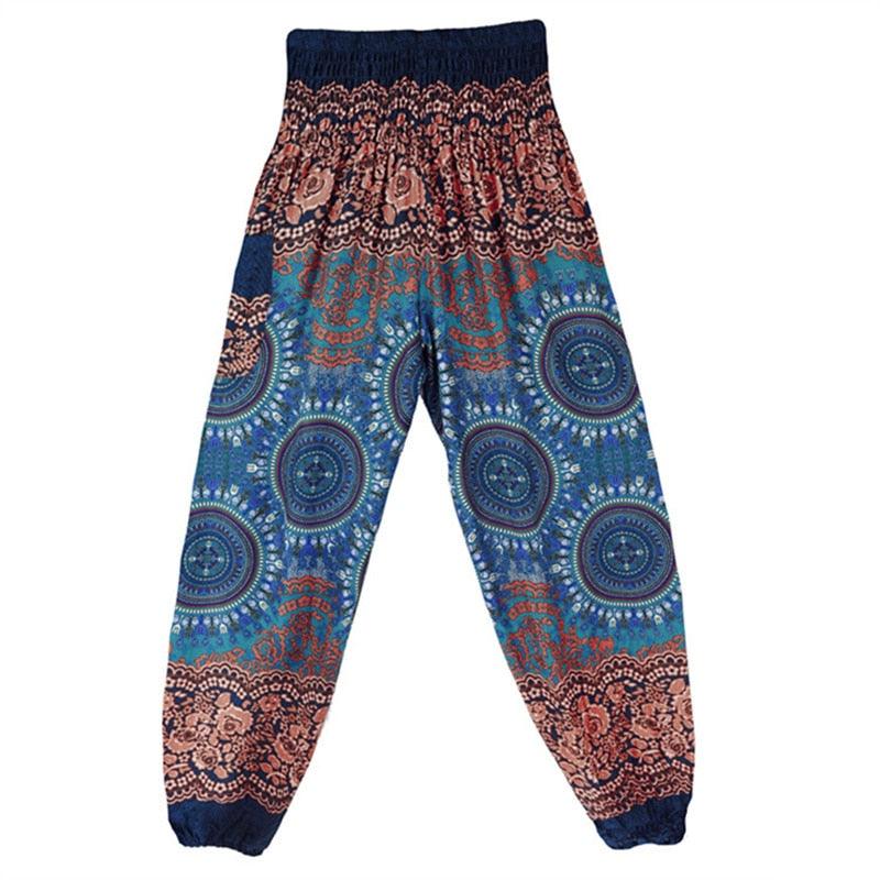 Boho Printed Harem Pants pants - The Burner Shop