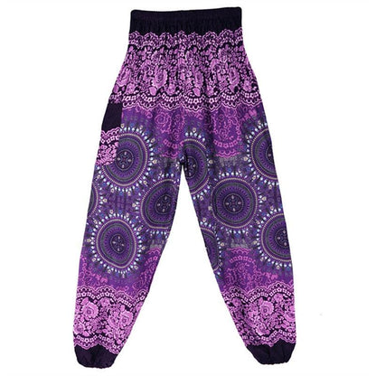 Boho Printed Harem Pants pants - The Burner Shop