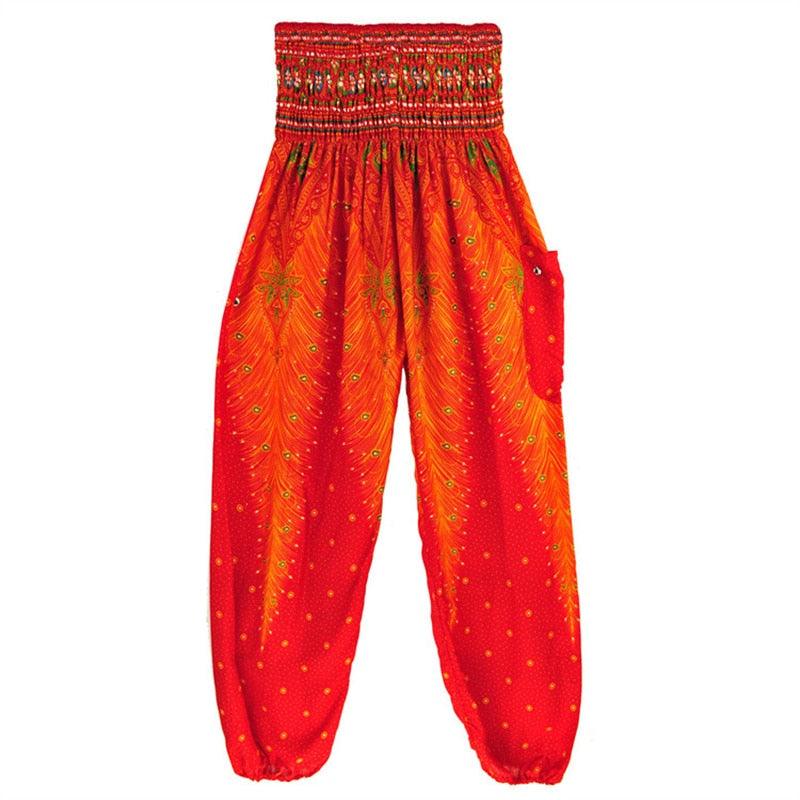 Boho Printed Harem Pants pants - The Burner Shop