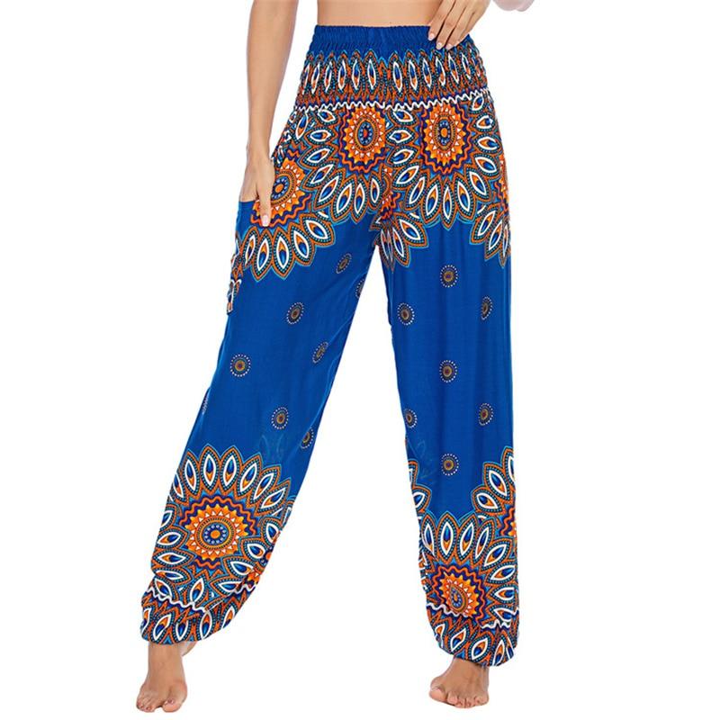 Boho Printed Harem Pants pants - The Burner Shop