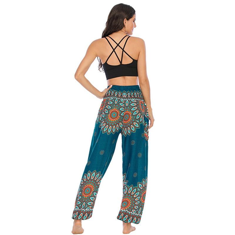 Boho Printed Harem Pants pants - The Burner Shop
