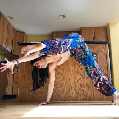 Boho Printed Harem Pants pants - The Burner Shop