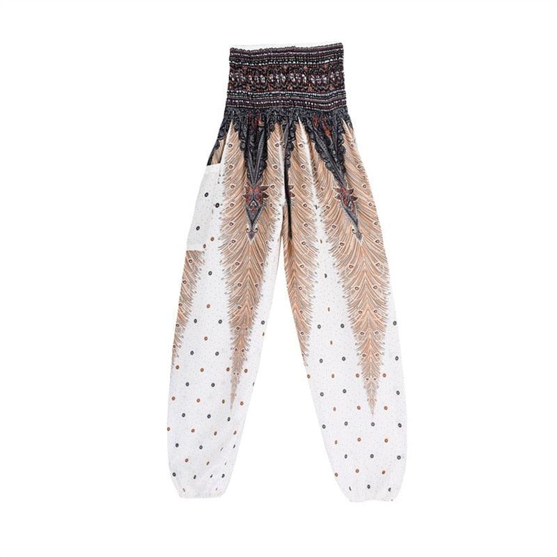 Boho Printed Harem Pants pants - The Burner Shop