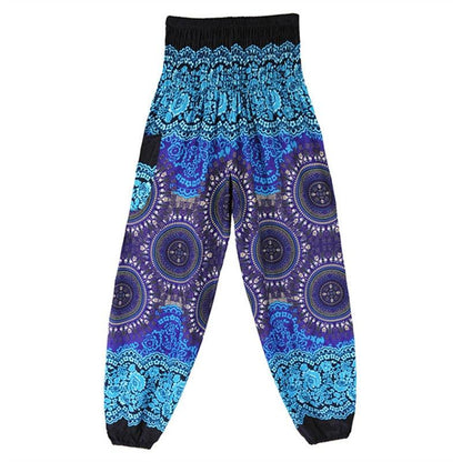 Boho Printed Harem Pants pants - The Burner Shop