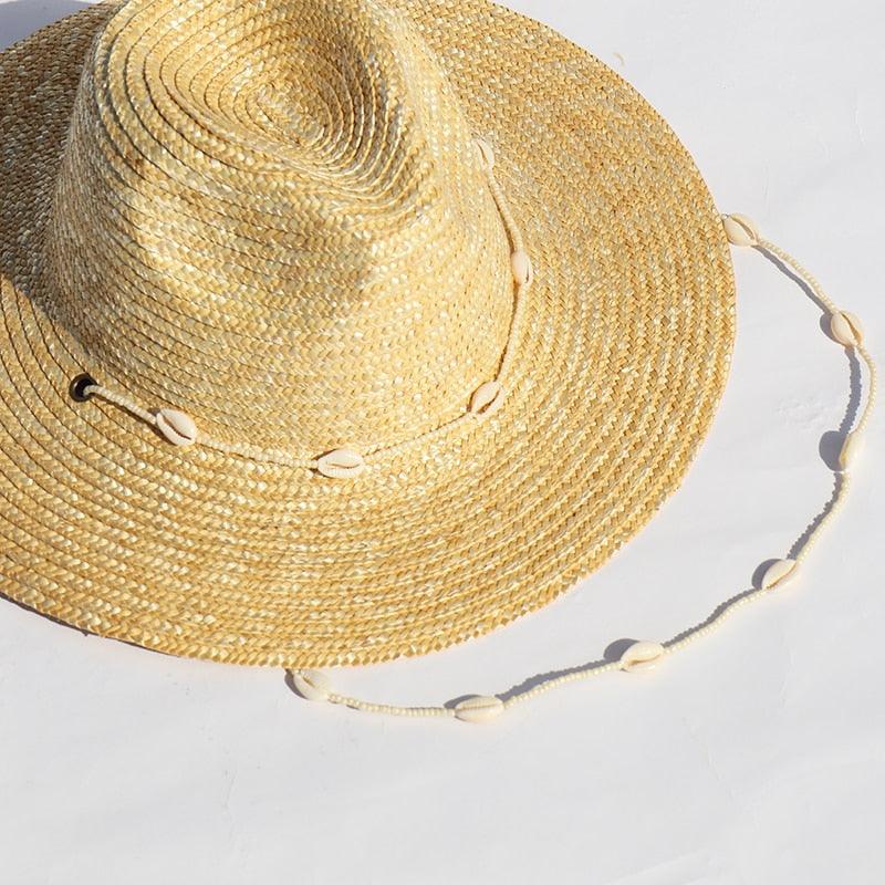 Boho Seashells Beaded Chain Hat Hats - The Burner Shop