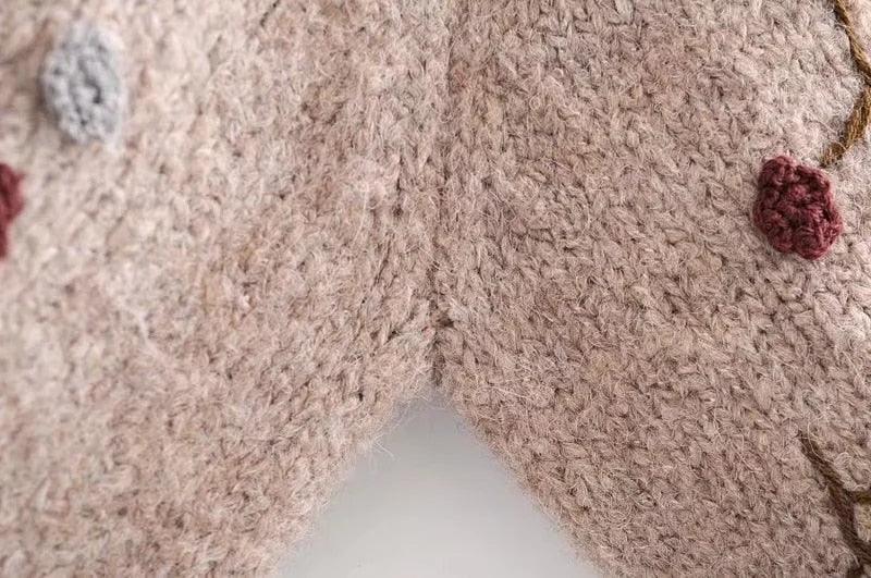 Boho Vintage Chic Knitted Sweater Sweaters - The Burner Shop