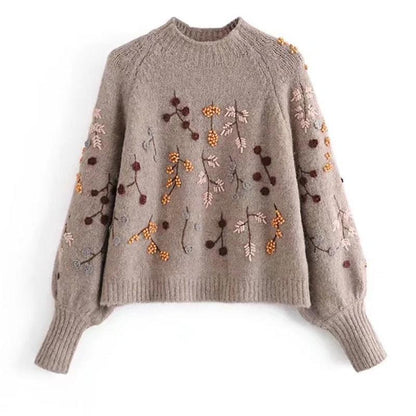 Boho Vintage Chic Knitted Sweater Sweaters - The Burner Shop