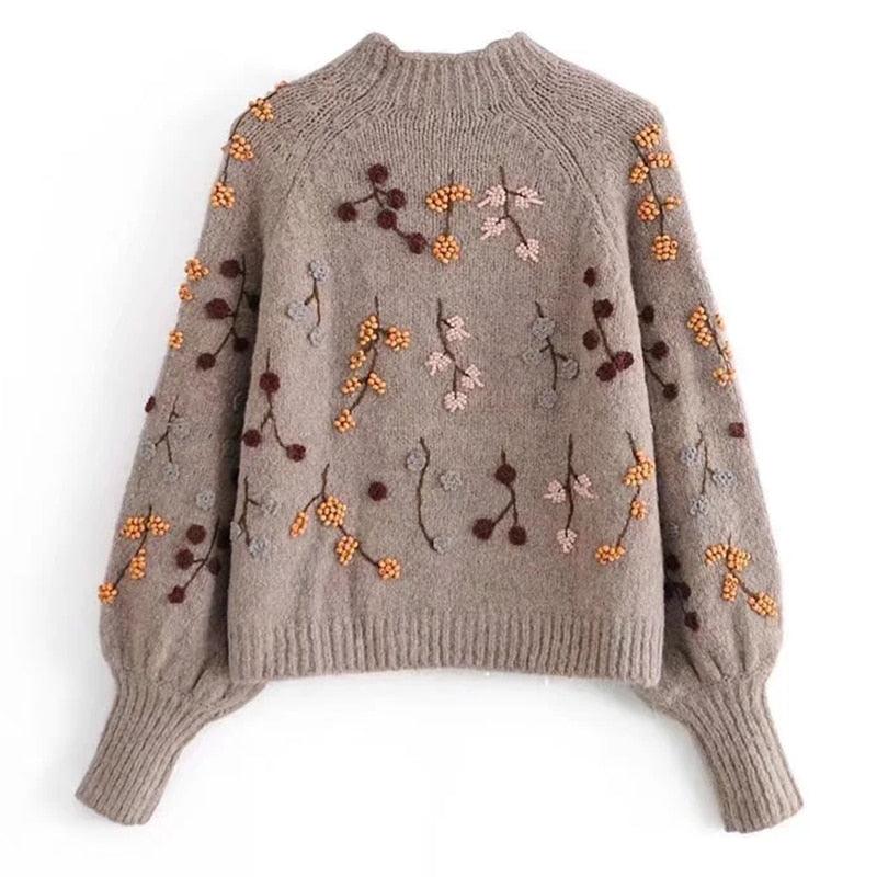 Boho Vintage Chic Knitted Sweater Sweaters - The Burner Shop
