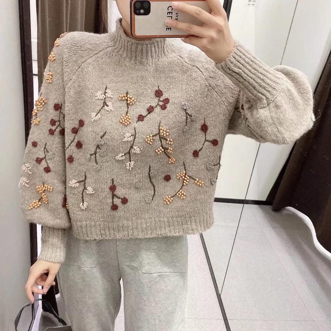 Boho Vintage Chic Knitted Sweater Sweaters - The Burner Shop