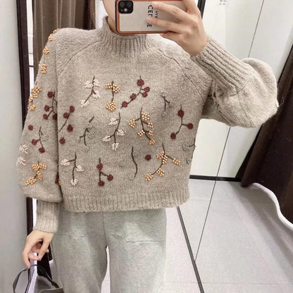 Boho Vintage Chic Knitted Sweater Sweaters - The Burner Shop