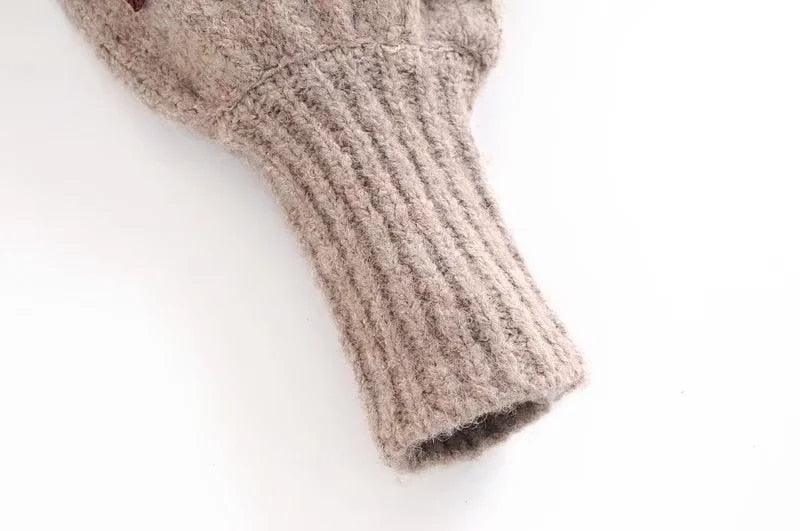 Boho Vintage Chic Knitted Sweater Sweaters - The Burner Shop