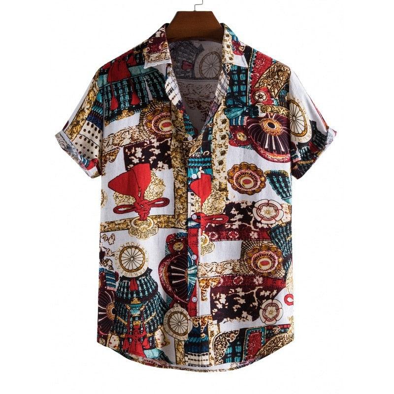 Boho Vintage Printed Shirts Shirts - The Burner Shop